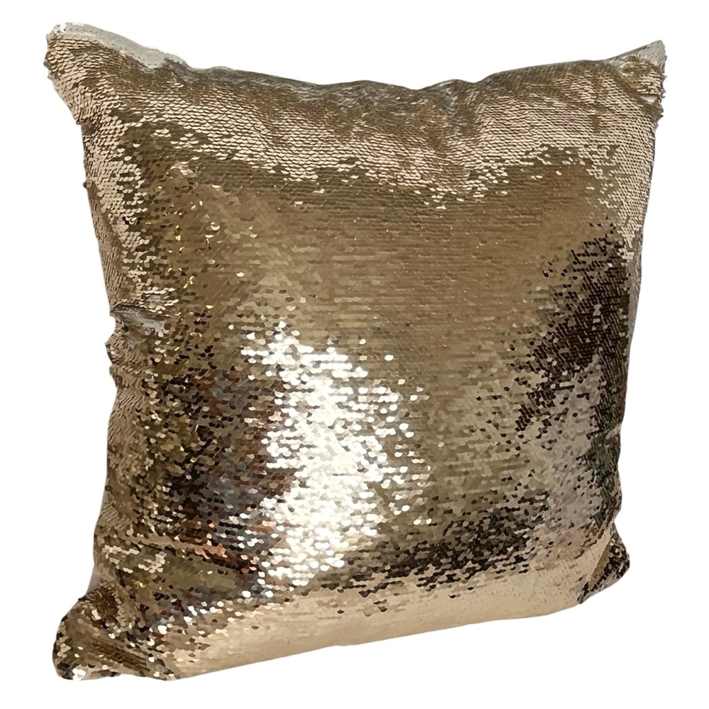 Pier 1 Pillow Gold Sequin Accent Throw Decor